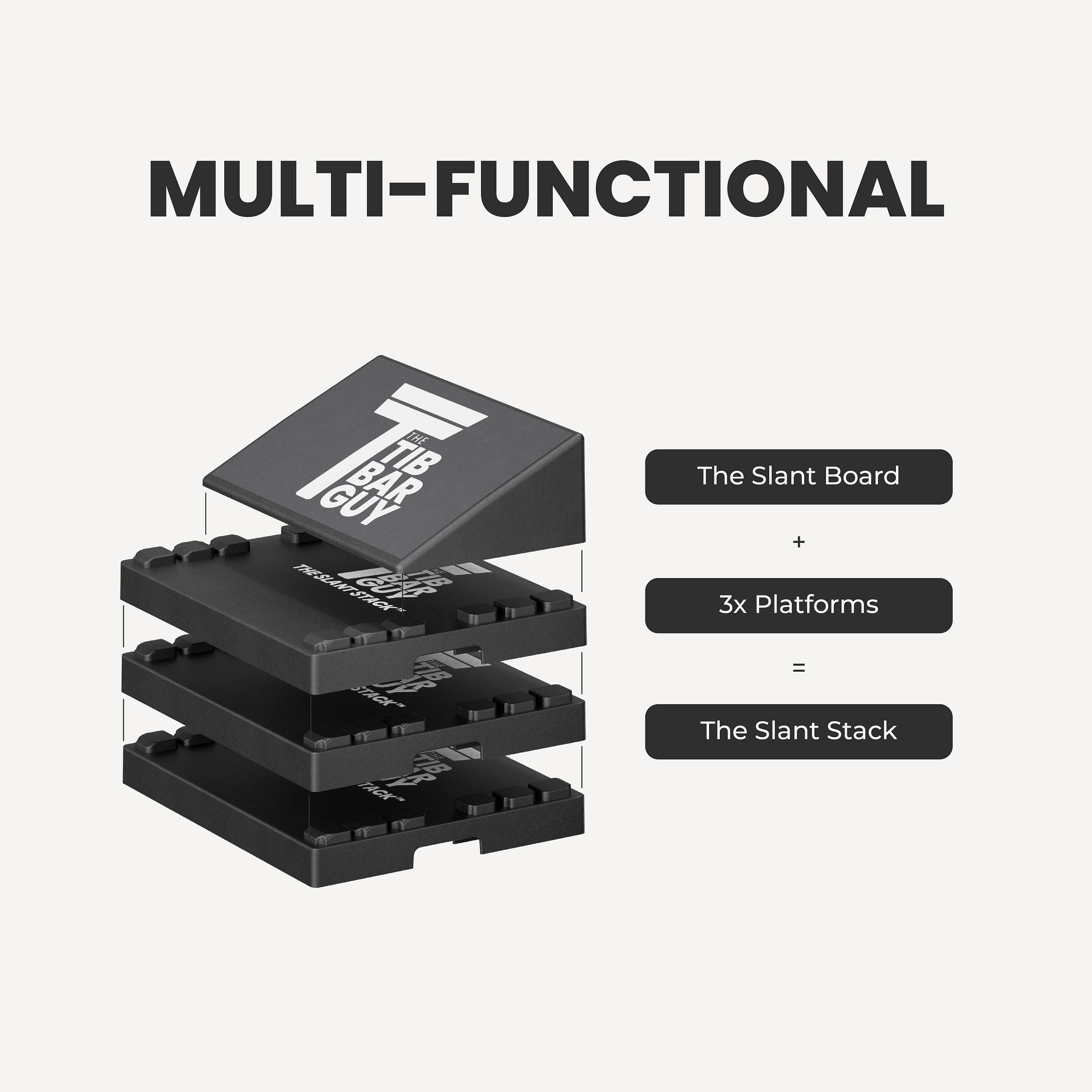 3x Slant Stack Platforms - Multi Functional