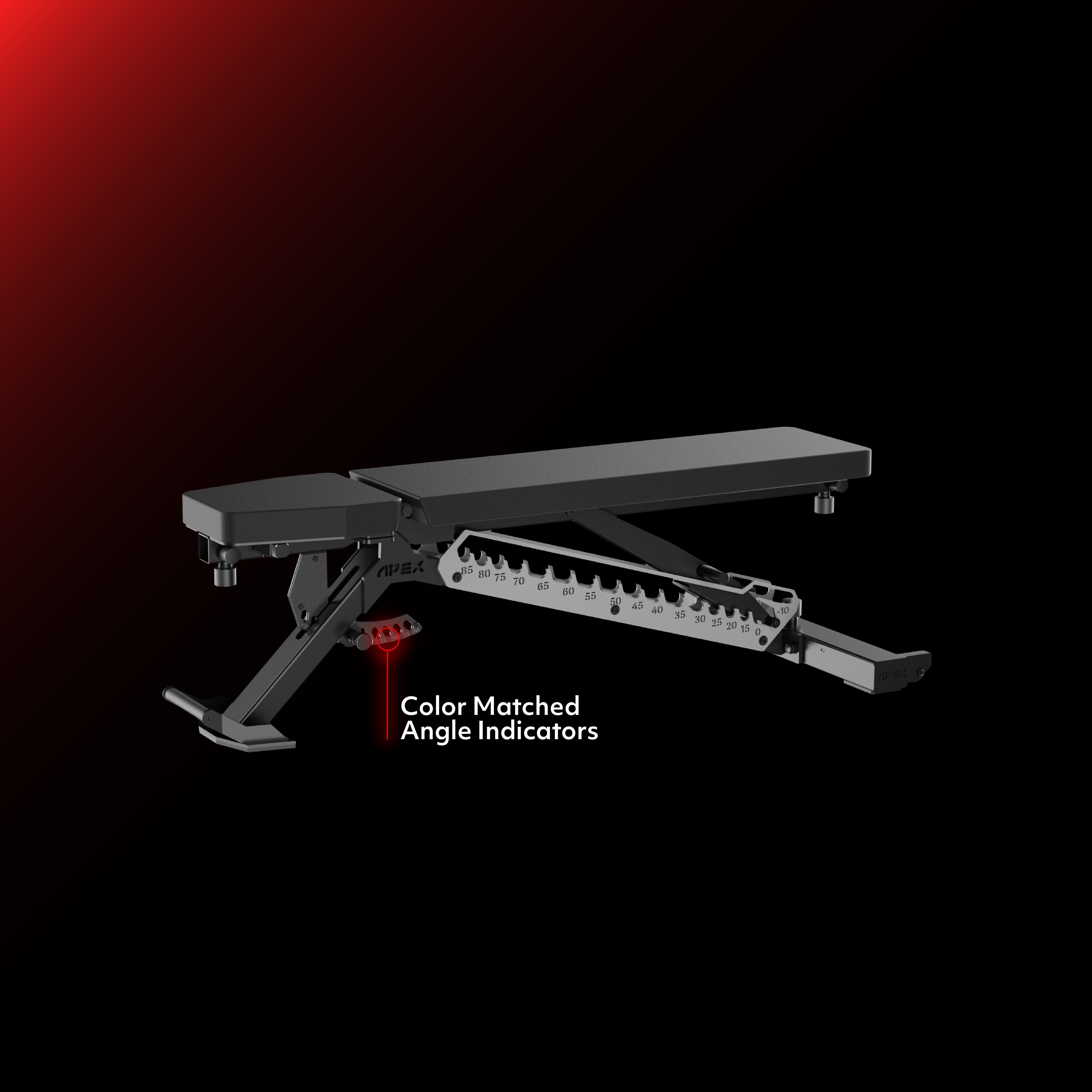 APEX Adjustable Bench - Gray