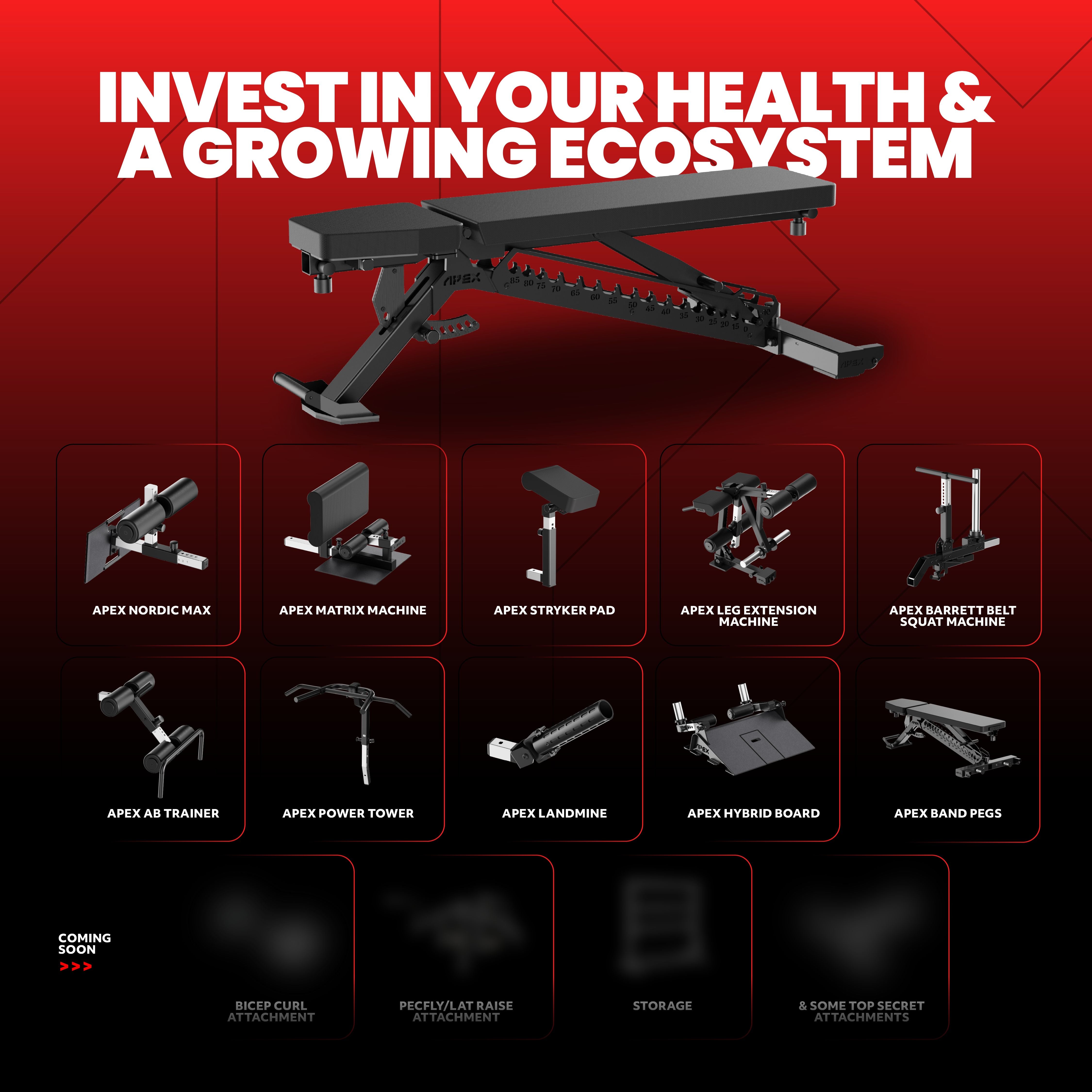 APEX Adjustable Bench Attachments