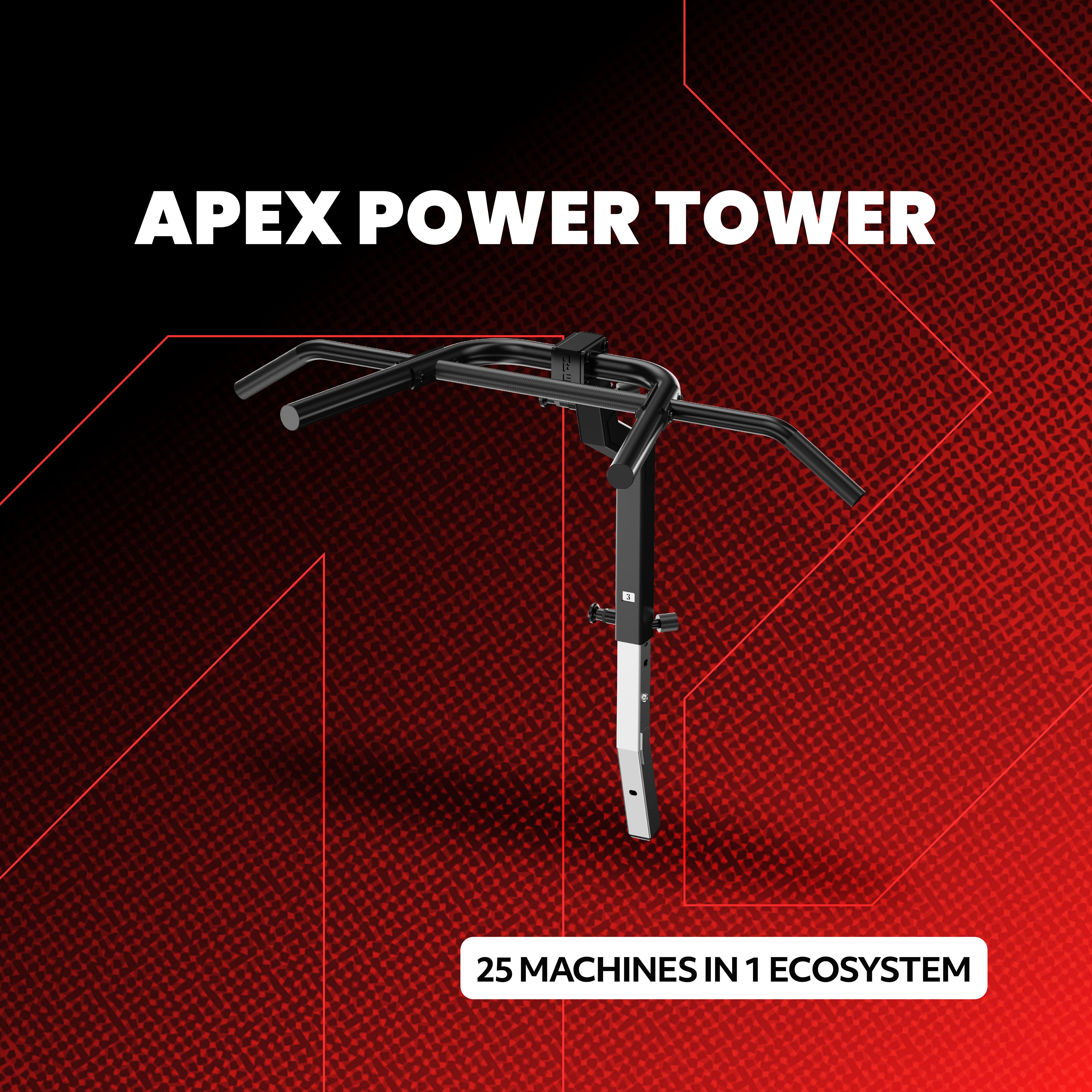 APEX Power Tower attachment for the APEX Adjustable Bench ecosystem.