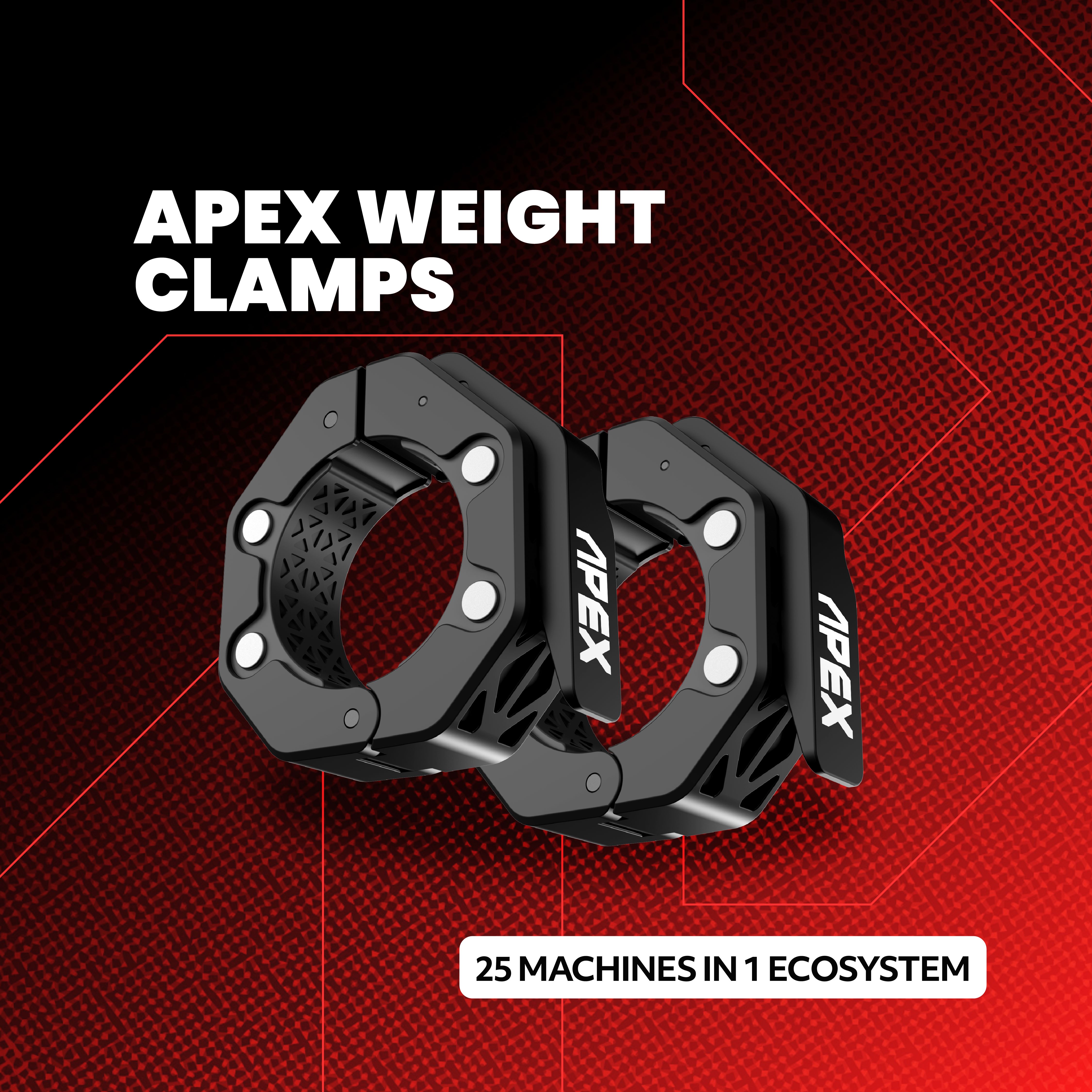 APEX Weight Clamps for secure barbell loading.