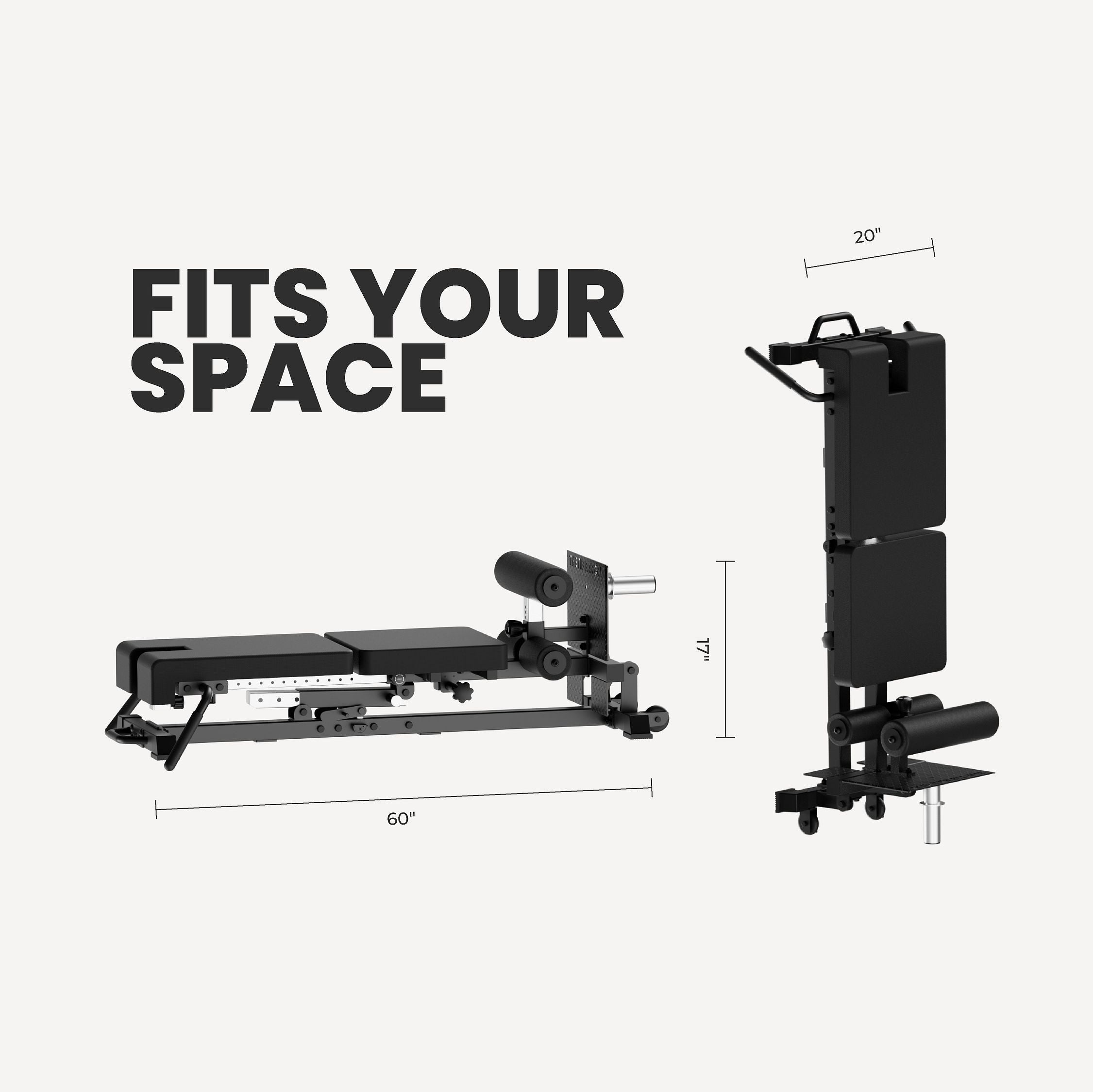 Nordic Back Extension Machine V2 - Fits Your Space