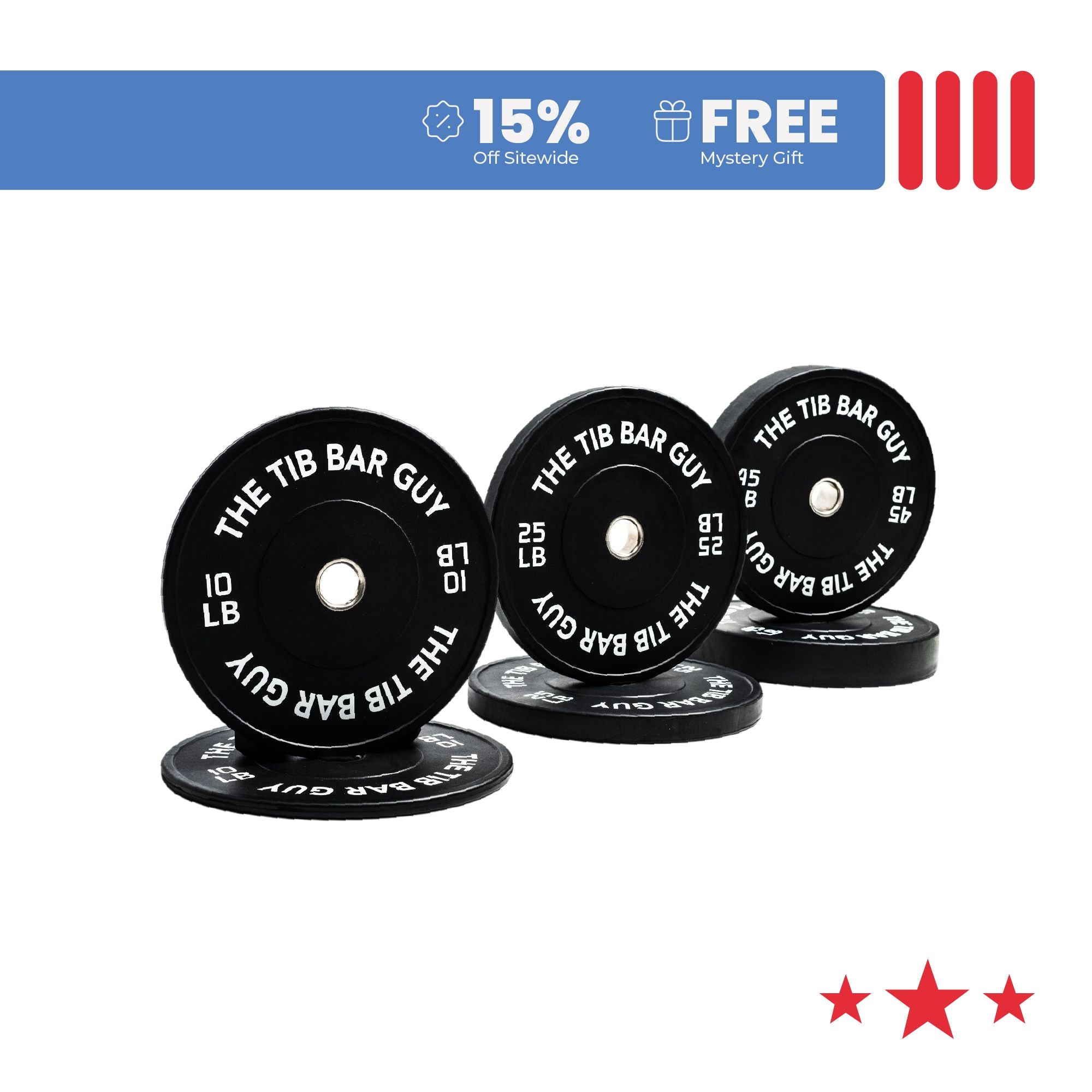 TBG Bumper Plates (160LBS)