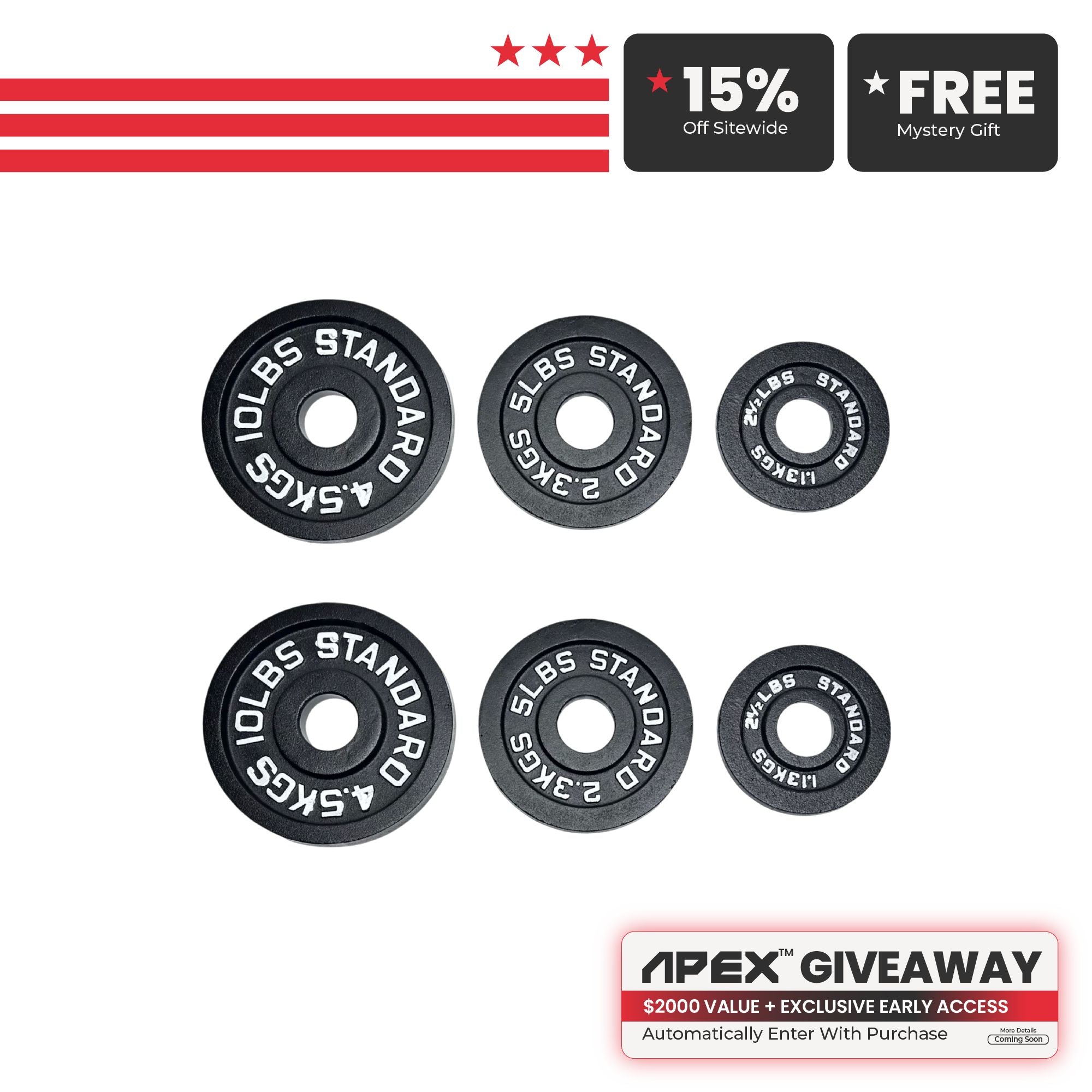 The Weight Plates - 35 lbs Bundle