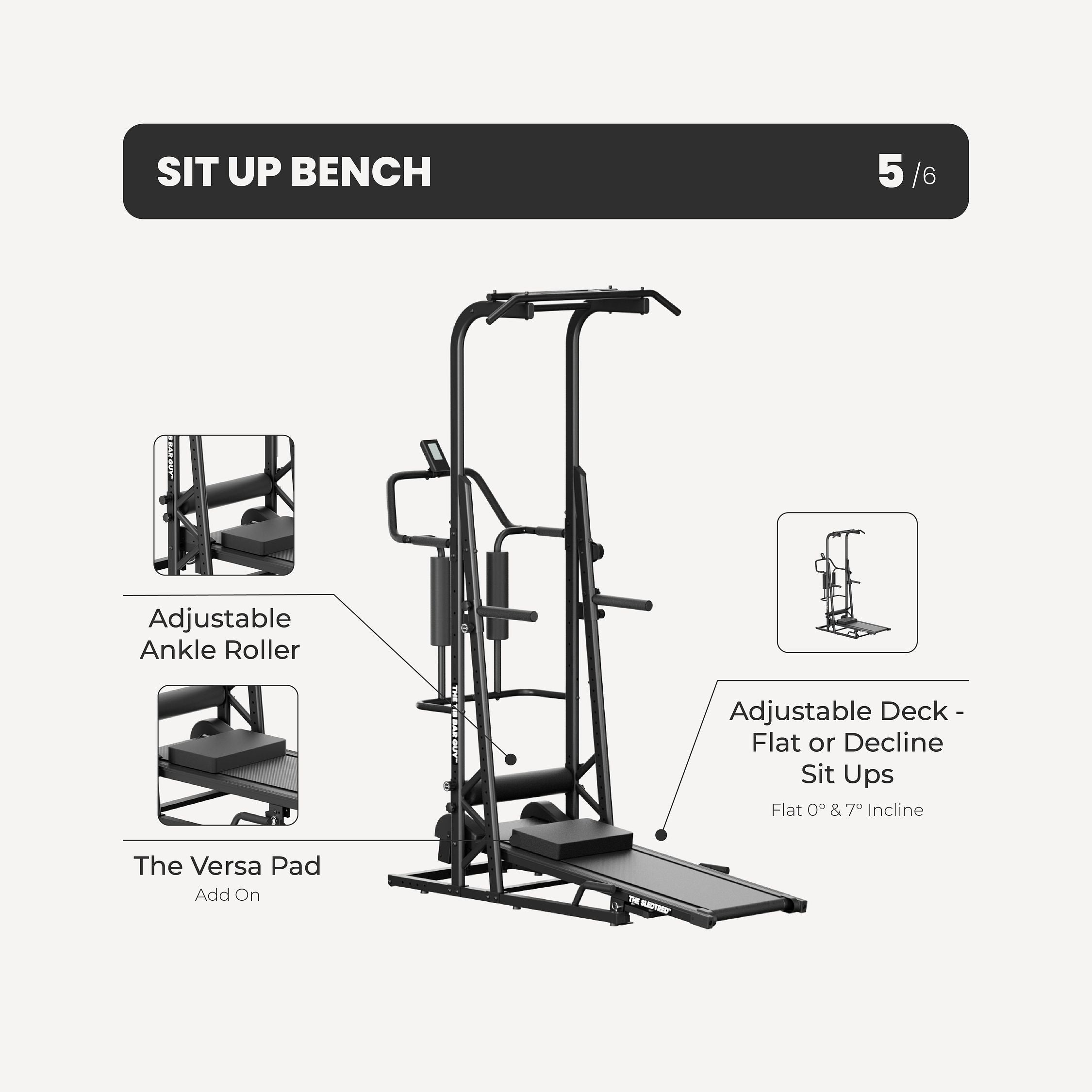 THE SLEDTRED™️ - Sit Up Bench