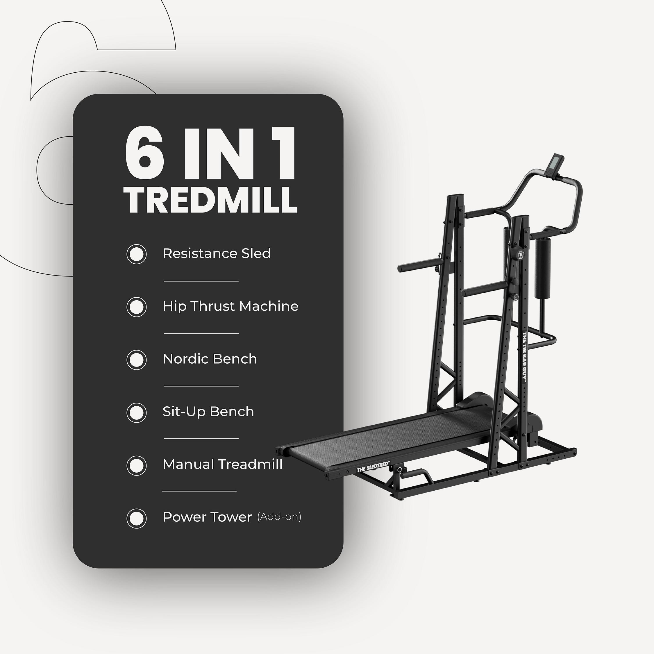 THE SLEDTRED™️ w/o Power Tower - 6in1 Tredmill