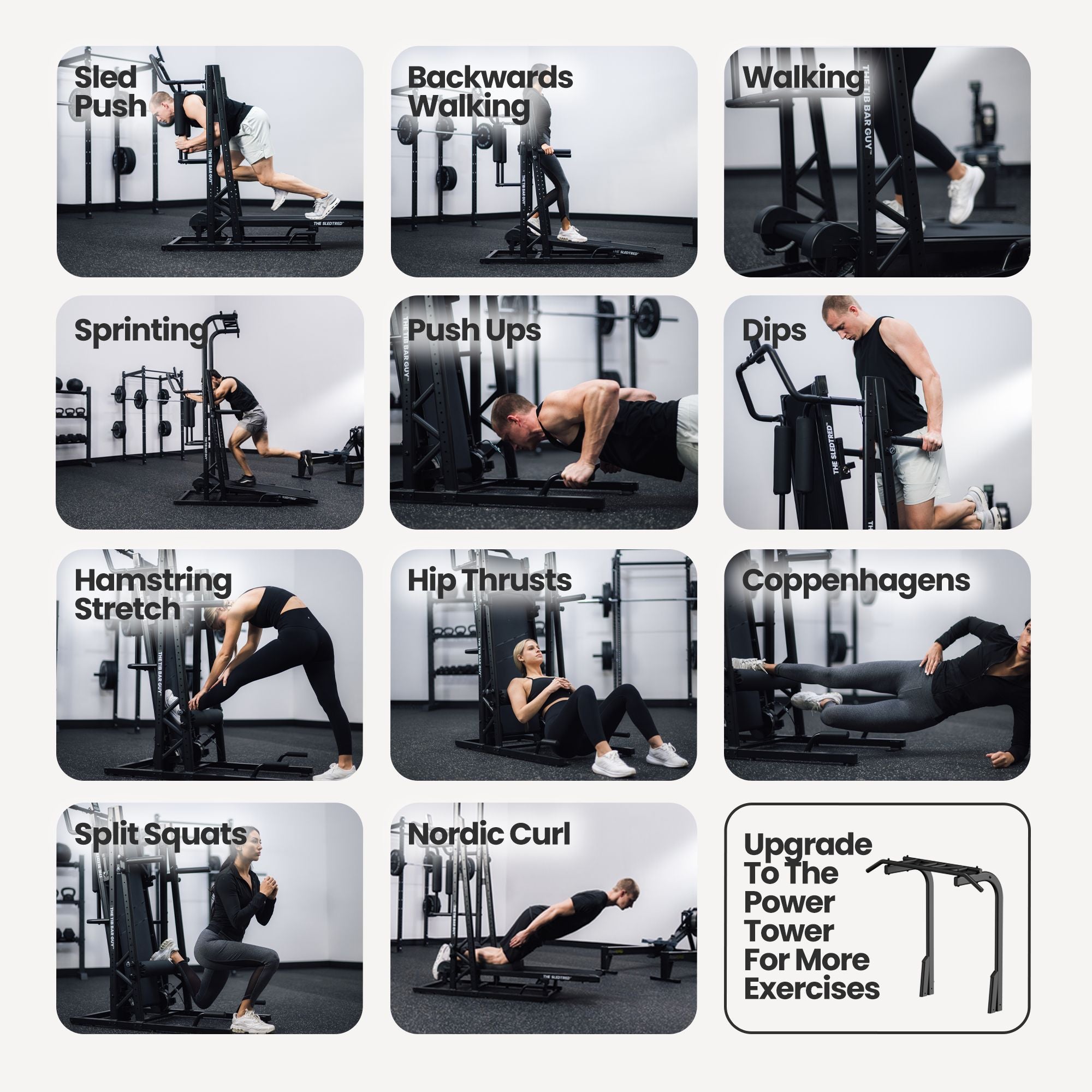 THE SLEDTRED™️ w/o Power Tower - Exercises