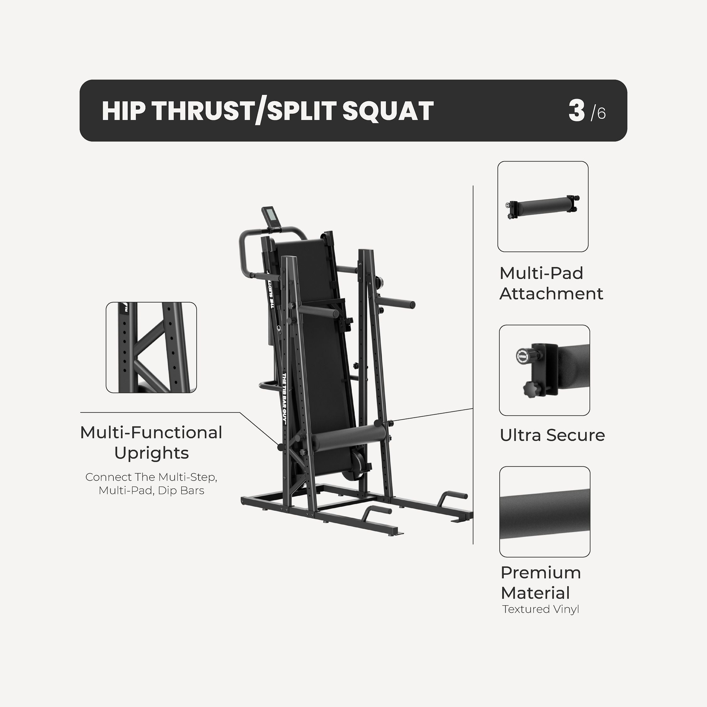 THE SLEDTRED™️ w/o Power Tower - Hip Thrust/Split Squat