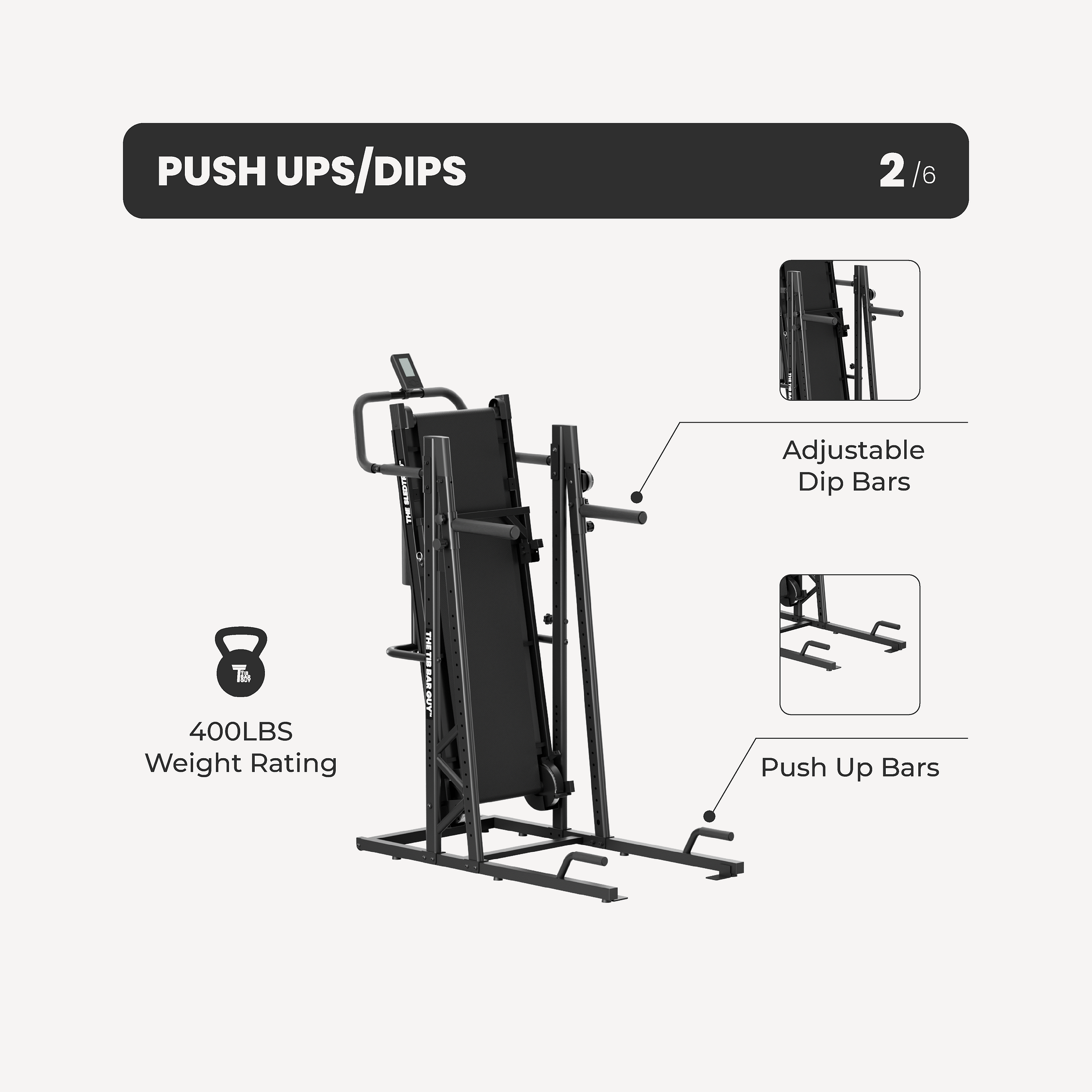 THE SLEDTRED™️ w/o Power Tower - Push Ups/Dips