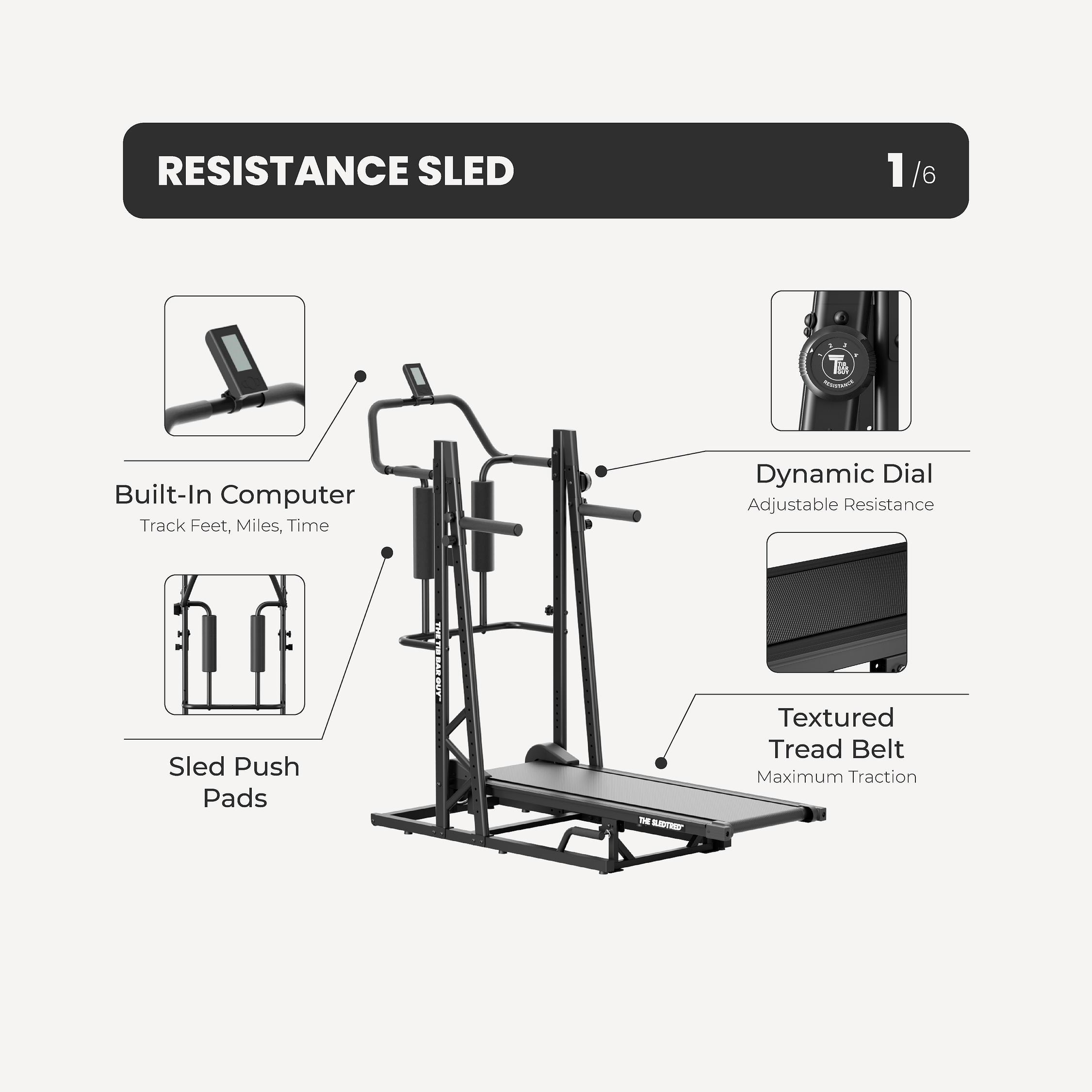 THE SLEDTRED™️ w/o Power Tower - Resistance Sled