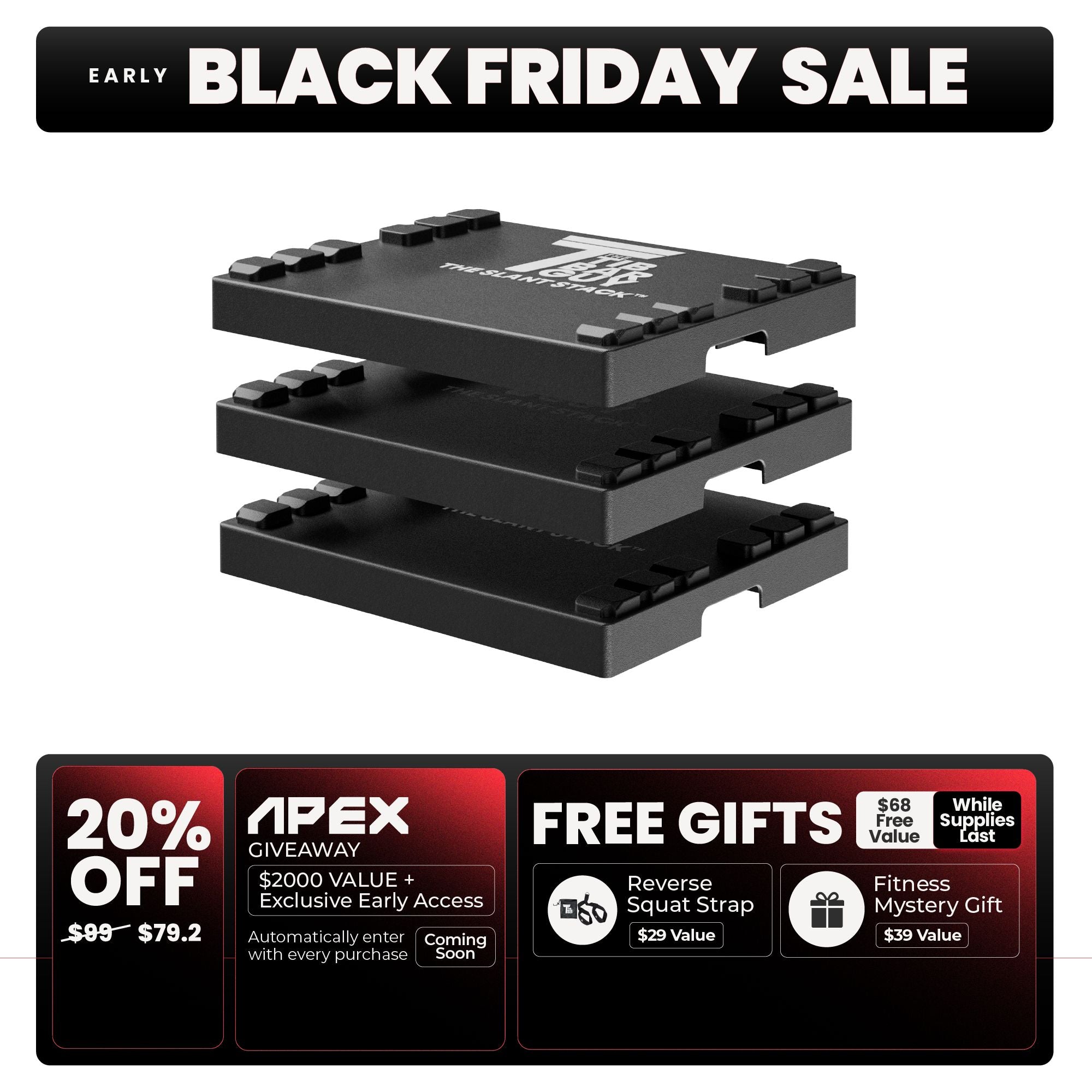 3x Slant Stack Platforms