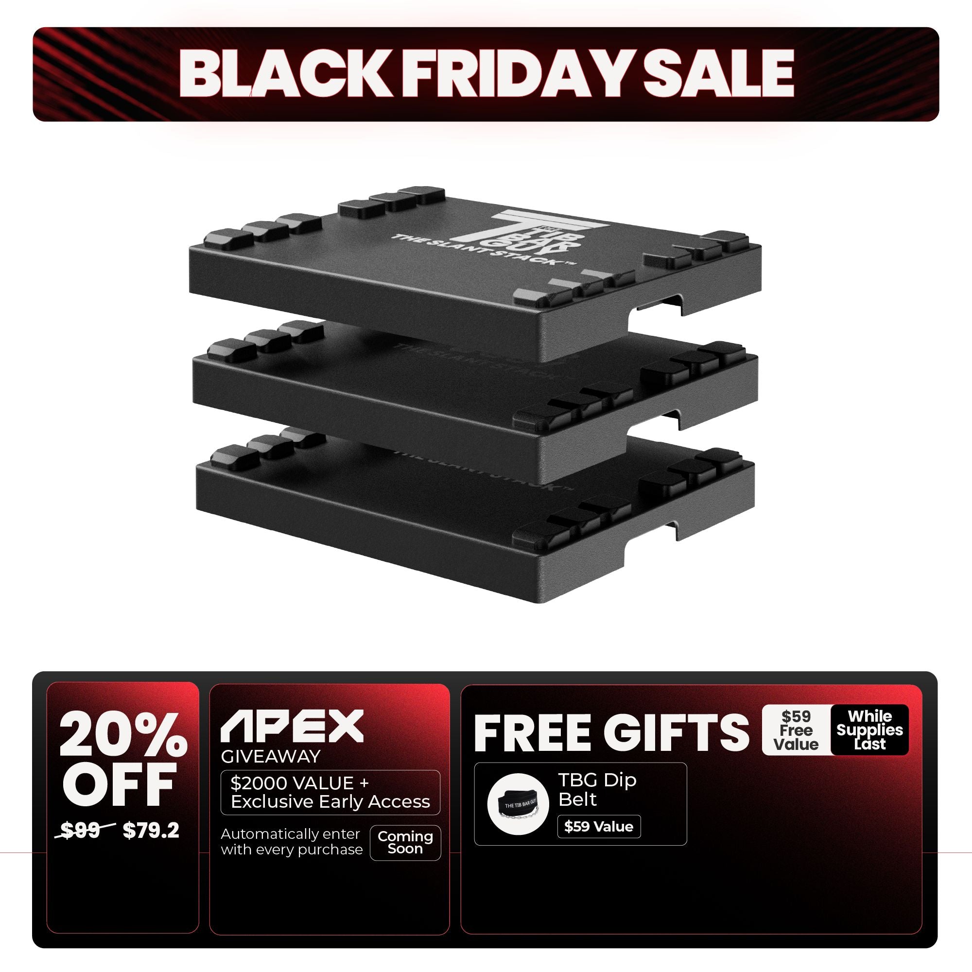 3x Slant Stack Platforms