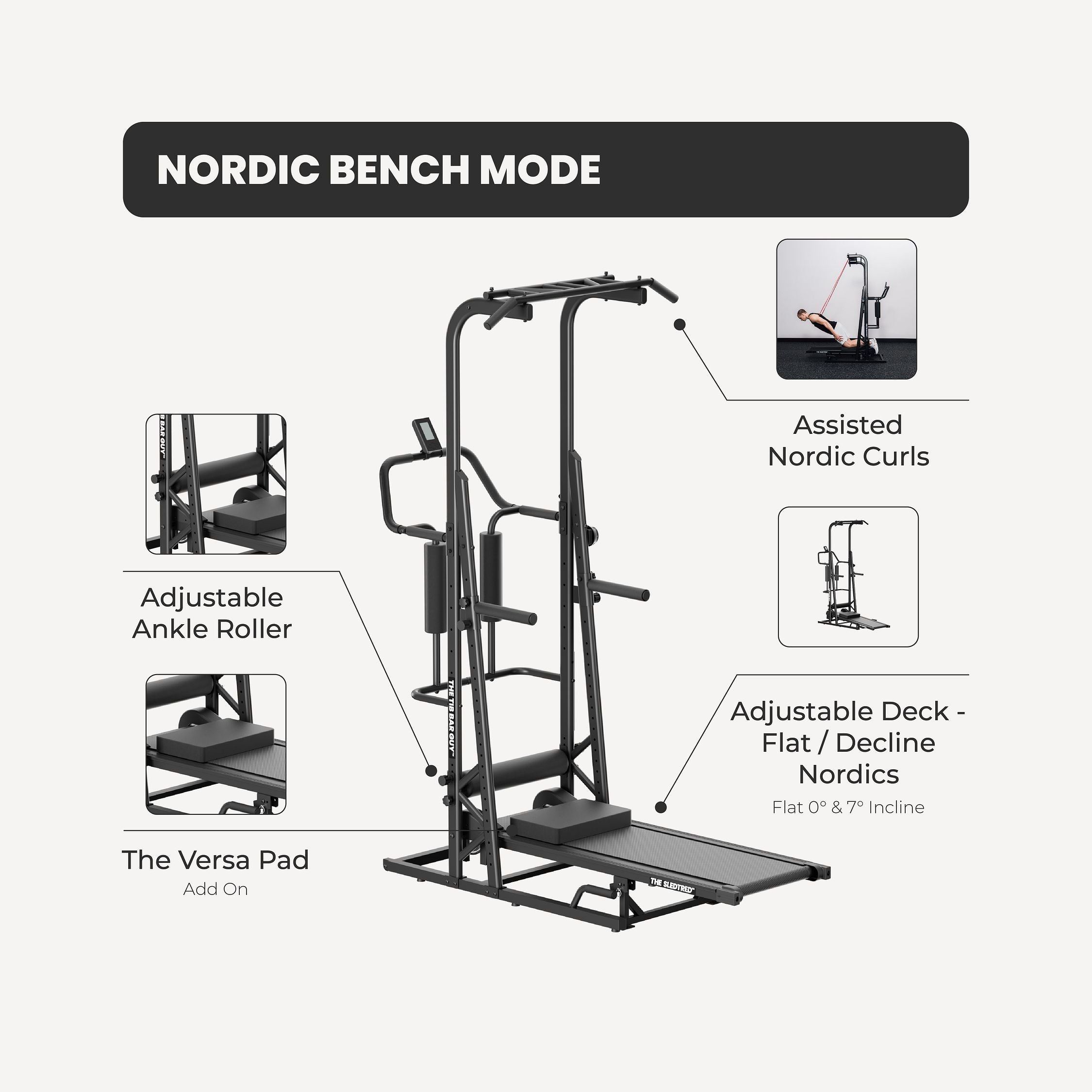 The Versa Pad - Nordic Bench Mode