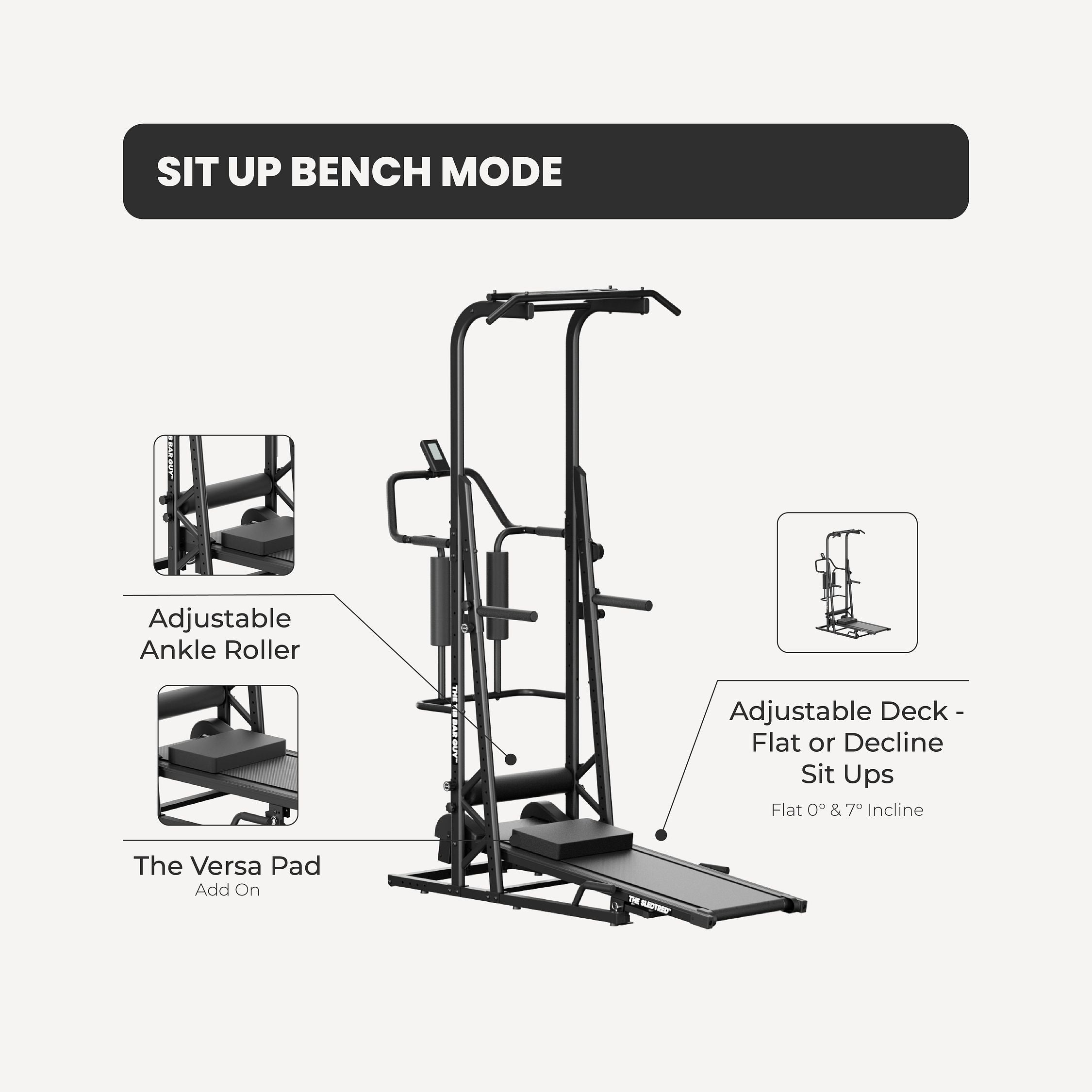 The Versa Pad - Sit Up Bench Mode