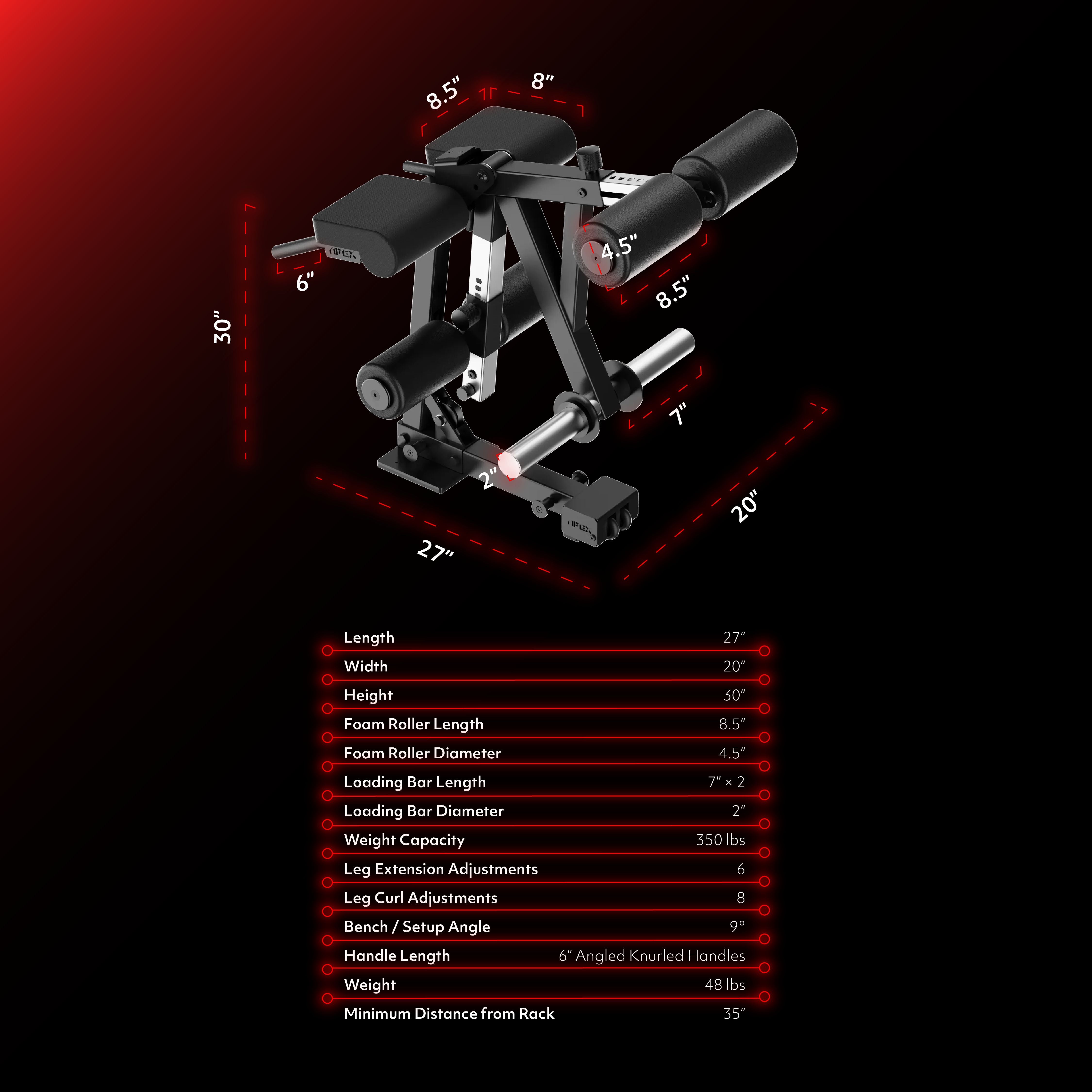 APEX LEG EXTENSION MACHINE