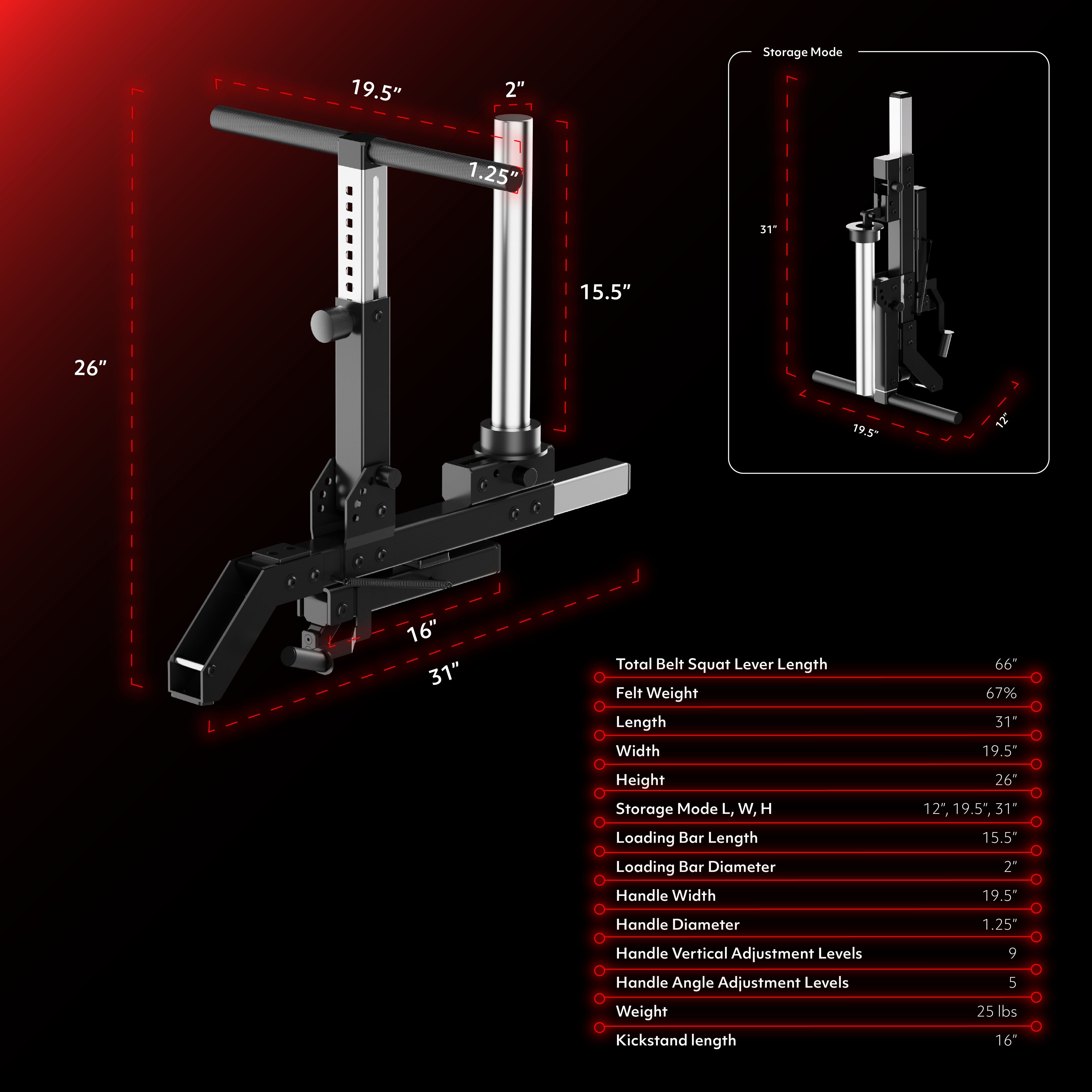 APEX BARRETT BELT SQUAT MACHINE