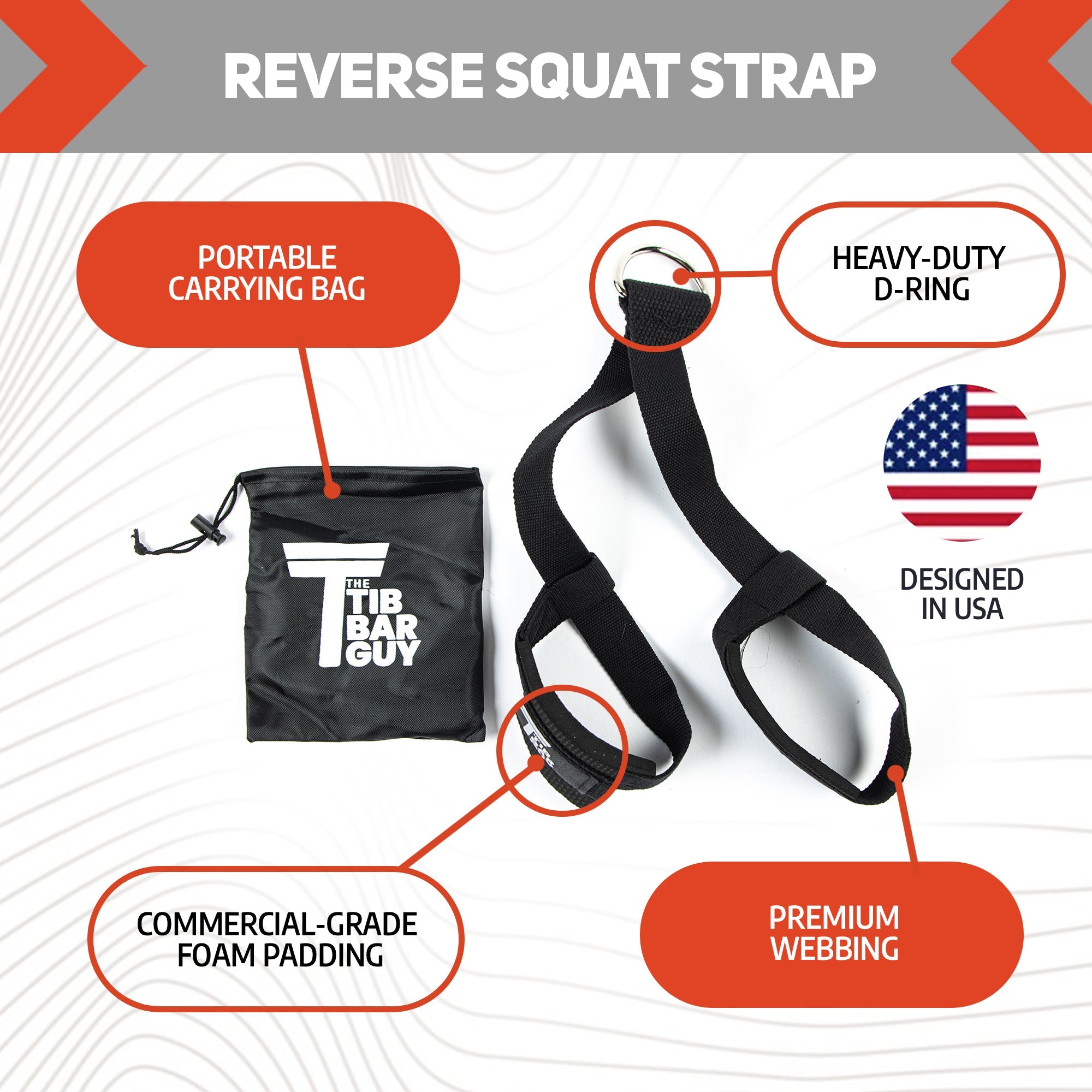 What Is Included In The Reverse Squat Strap Set | The Tib Bar Guy