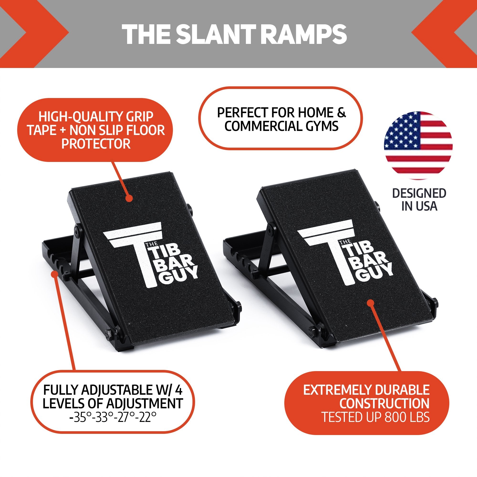 The Slant Ramps - Adjustable Squat Wedges - The Tib Bar Guy